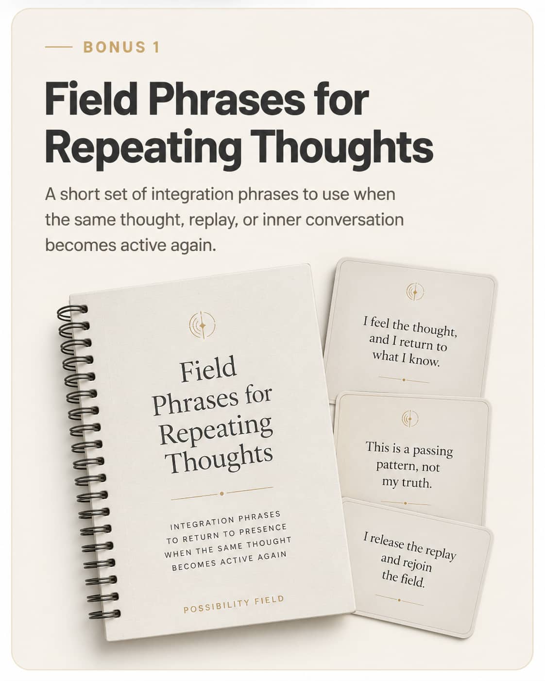 Field Phrases for Repeating Thoughts bonus